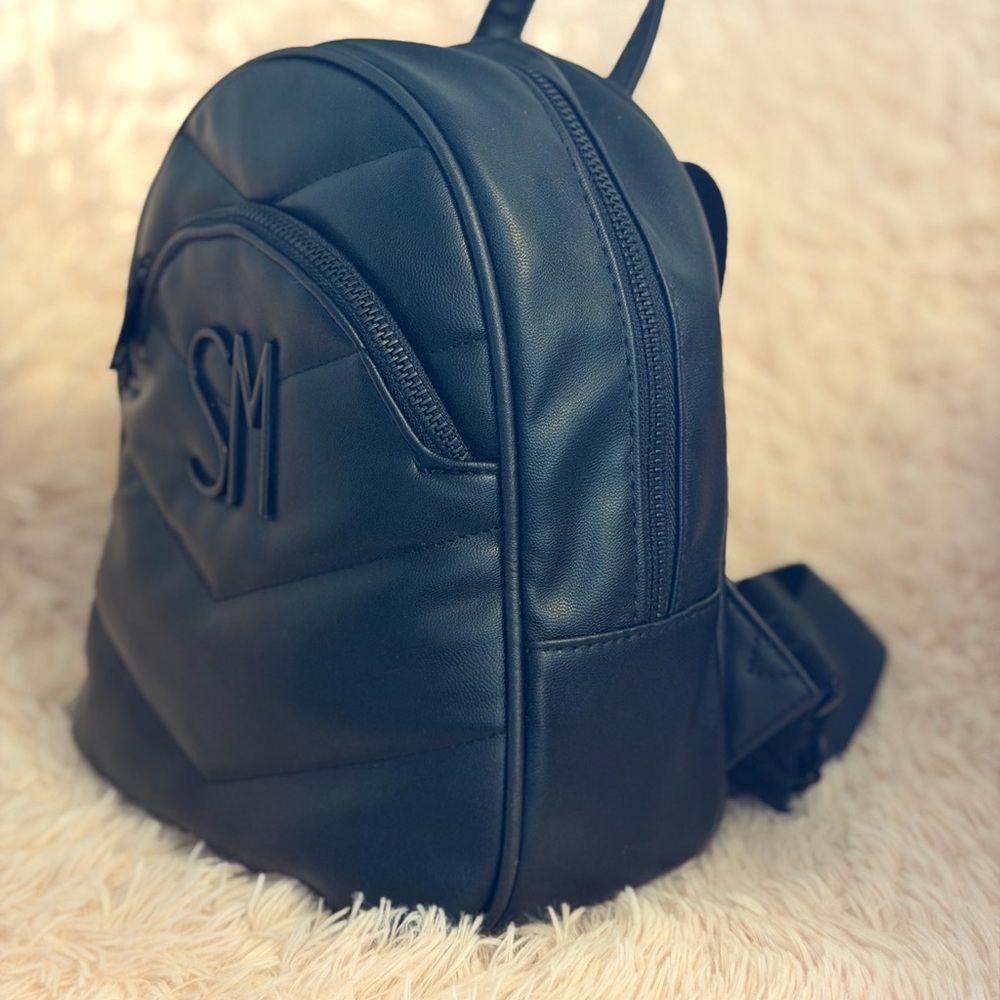 Black Quilted Backpack